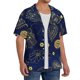 thumbnail image 2 of Fotbe Vintage Golden Butterfly Camisa Estampada de Manga Corta para Hombre, Casual de Verano, Estilo Playero, Sin Arrugas-Medium, 2 of 5