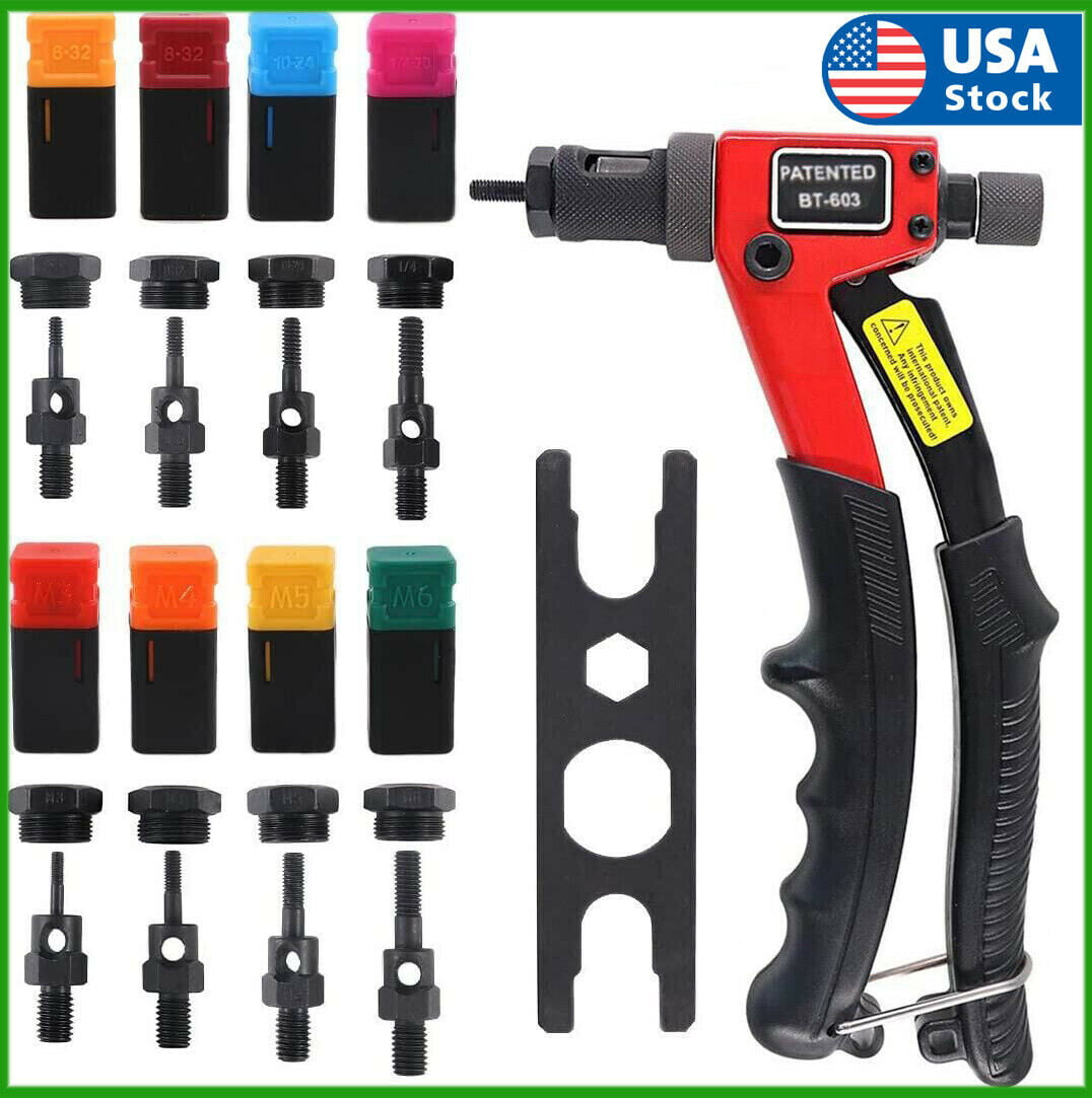 500 NUT RIVETS PATENTED TRADE QUALITY TOOLS SPECIAL NUT RIVET GUN SHOCK PROOF 