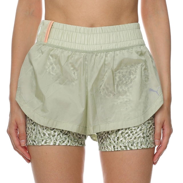 Short Puma Marathon 2IN1 Woven para Mujer 521380-33 verde claro M