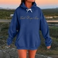 thumbnail image 4 of Women’s Long Sleeve Faith Letter Printed Hooded Sweatshirt Christian Jesus Graphic Pullover with Pockets Inspirational Religious Saying Hoodie for Everyday Encouragement, 4 of 5