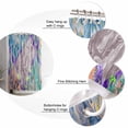 thumbnail image 5 of Colorful Marble Shower Curtain Set ，Waterproof Fabric Shower Curtains Abstract Geometric Contemporary Art Shower Curtains for Bathroom,Bathroom Decor 60"x72", 5 of 6