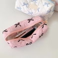 thumbnail image 3 of Elegant Bowknot Pencil Case 7.55x3.38x2.91Inch Large Pen Bag Pencil Pouches Travel Cosmetic Bag for Student Women Adult, 3 of 11