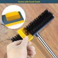 thumbnail image 3 of Mascarry 2 in 1 Floor Scrub Brush Long Handle Magic Floor Mop Bathroom Tub Cleaning Tools, 3 of 5