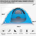 thumbnail image 2 of Carpa de Camping JELUCAMP Cúpula para 5/6 personas Impermeable Azul, 2 of 8