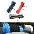 thumbnail image 3 of Scienceny Cable de cabrestante de fibra sintética para automóvil, Universal, 15m, profesional, extraíble, resistente a desgarros, accesorios Vehículos, repuestos y accesorios Mis Rojo, 3 of 6