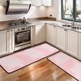 thumbnail image 3 of Kitchen Rugs Sets Of 2,Pink Floral and Petal Pattern Anti Fatigue Kitchen Mat Rugs Non Slip Washable,Decorative Kitchen Floor Mats for Kitchen,Sink,Laundry,17"x47"+17"x47", 3 of 5