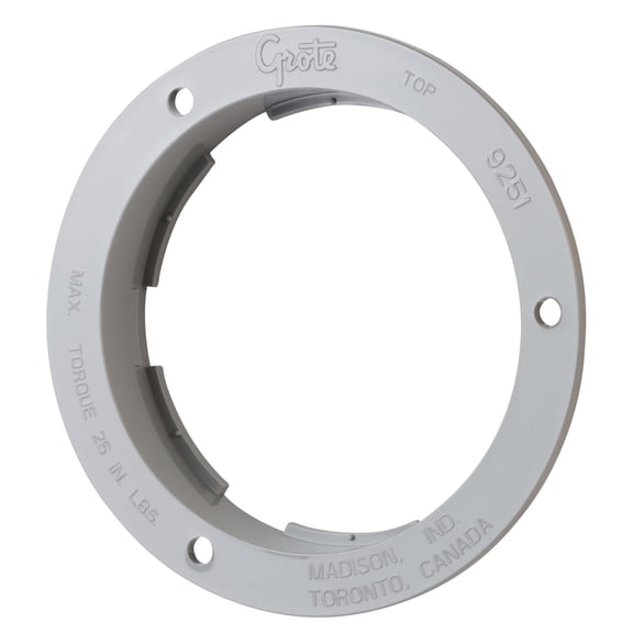 Grote 92511 - Bracket, 4", Gray, Theft-Resistant Flange