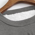 thumbnail image 5 of Wowcloth Womens Fleece-Lined Thermal Shirt with Letter Print and Round Neck, Long Sleeve Thickened Warm Base Layer for Autumn Winter Indoor Outdoor Wear, 5 of 5
