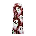 thumbnail image 6 of IYYVV Halloween Pajama Pants for Women 2026 Pjs Bottoms Drawstring Wide Leg Jogger Lounge Yoga Sweat Pants Vermilion S, 6 of 6
