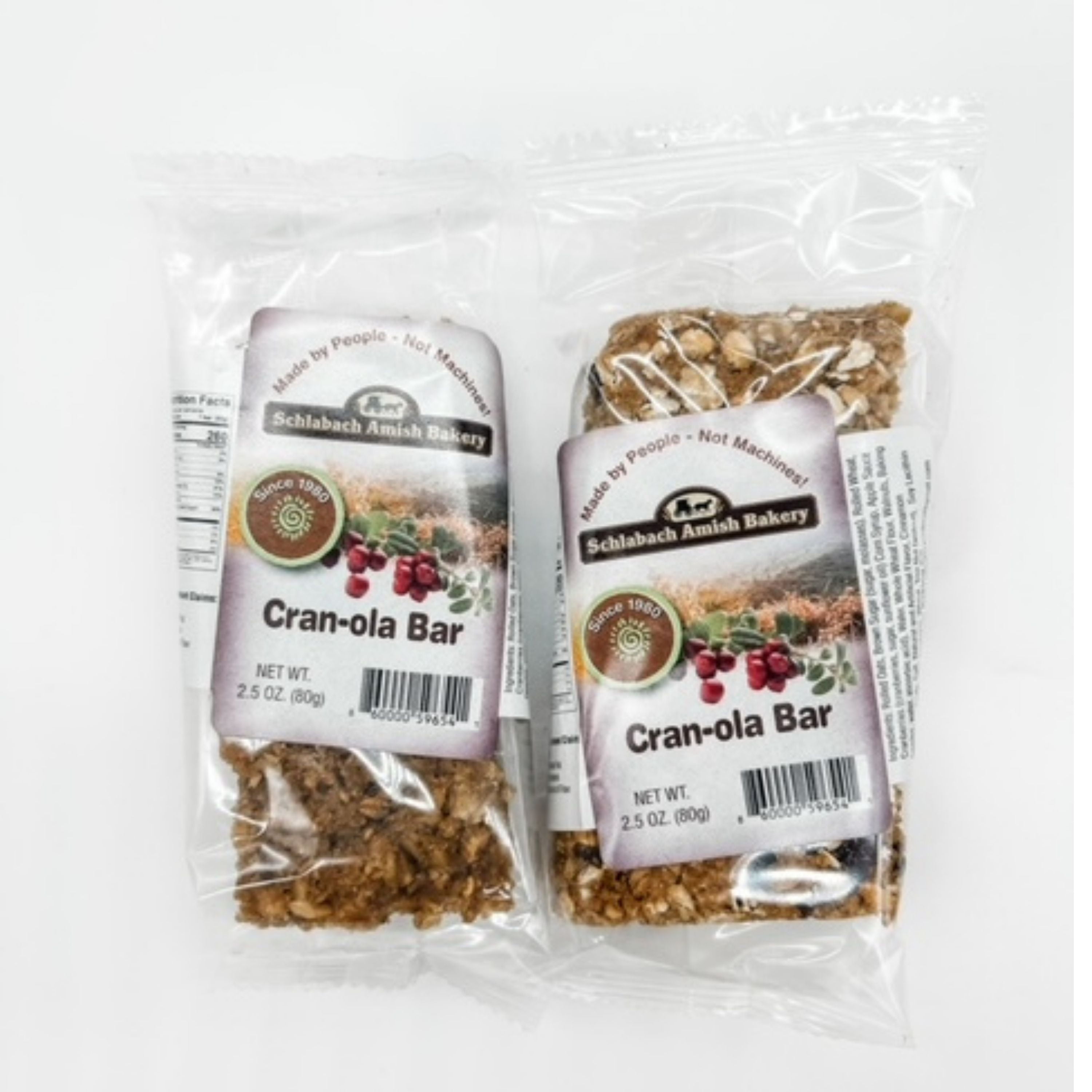 Schlabach Amish Bakery Soft & Chewy Granola Bars, Case Pack of 12/2.8 oz. Bars -Cran-ola