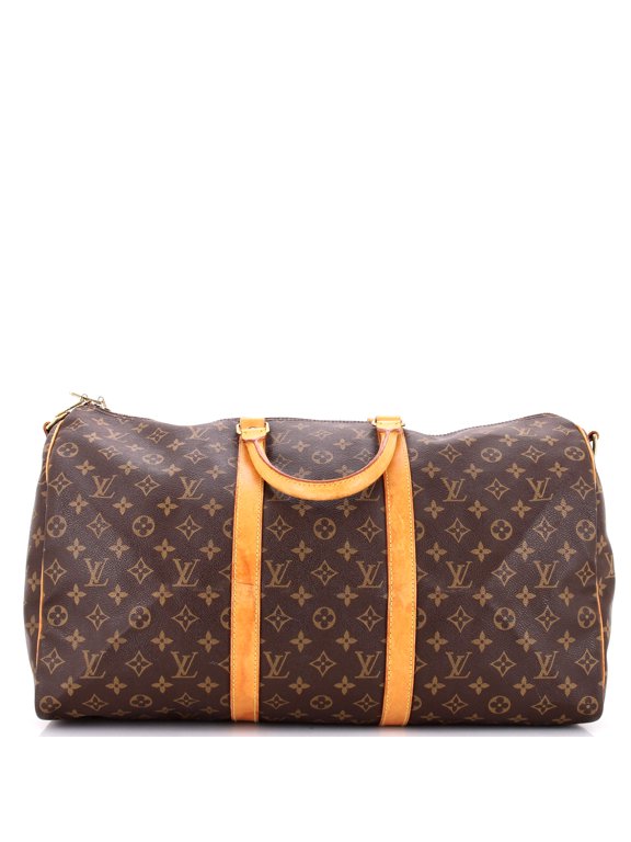 Pre-Owned Keepall Bandouliere Bag Monogram Canvas 50 By Rebag