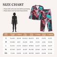 thumbnail image 4 of Logiee Psychedelic Hairless Cat Print Womens Pajamas Set,Long Sleeve Sleepwear,Button Down Lounge Set 2 Pieces,Soft Nightwear Pjs Set-X-Large, 4 of 7