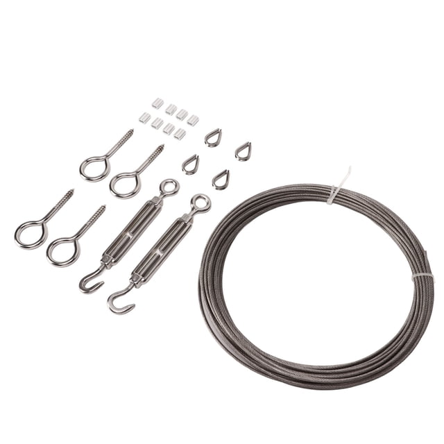 Wire Rope Cable,Strings Light Hanging Kit Wire Rope Kit Clothesline Kit Elevate Your Experience