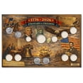 thumbnail image 1 of 1776-2026 American 250th Anniversary Semiquincentennial Collectible Coin Display Board with Mayflower & Revolutionary Quarters, 1 of 6