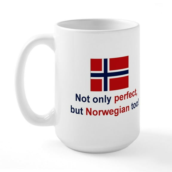 CafePress - Perfect Norwegian Large Mug - 15 oz Ceramic Large White Novelty Mug