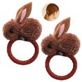 thumbnail image 2 of 2 Pcs Attache-Cheveux Mode Élastique Mignon Rabbit Porte-Queue de Cheval Bandeau Corde à Cheveux, 2 of 8