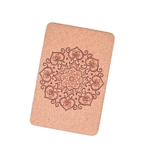 Bloque de yoga de corcho con superficie antideslizante, ligero y fácil de usar. Estilo C