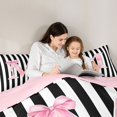 thumbnail image 5 of Manfei Dreamy Princess Bowtie 7-Piece King Bedding,Initial Letter M Design King Bed in a Bag,Pink Reversible, 5 of 7