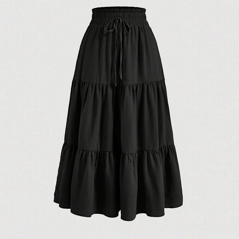 スカート theredthread S curve skirt normal Black THEREDTHREAD / ザレッドスレッド】S cat skirt