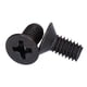 thumbnail image 2 of M Buder Tornillos de Cabeza Avellanada Cruzada M4x8 Acero A2-70 Galvanizado Negro 50 Piezas, 2 of 9
