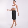 thumbnail image 3 of Women's Half Slip Underskirt, Mid Length Elastic Waist Under Dress Liner, Soft Smooth Seamless Breathable Ladies Slip Skirt for Daily Wear, Formal Dresses, Layering, 3 of 8