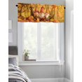 thumbnail image 5 of Summer Lemon Curtains Valance for Windows Watercolor Plant Fruit Art,Roman Shades Curtains & Drapes Rustic Fresh Flower Leaf Aesthetic Rod Pocket Valances Kitchen Window Curtains Over Sink 54x18in, 5 of 5