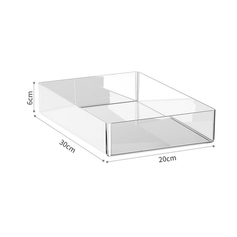 Clear Drawer Organizer, Plastic Drawer Organizers for Home Organization and  Storage, 4 Sizes Optional Small Organizer Bins, Non-Slip Pads, for  Bathroom, Kitchen, Vanity & Office 
