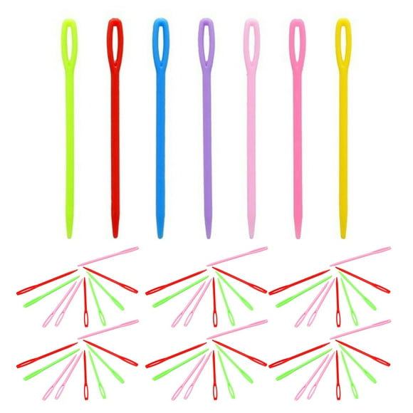 RENACLIPY 100Pcs Large Eye Yarn Needles For Hand Sewing And Crocheting With