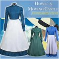 thumbnail image 2 of Disfraz de Cosplay de Sophie del castillo móvil de Howl, películas de Anime, faldas largas, vestido de sirvienta, traje de fiesta de cumpleaños y Carnaval Kawaii para mujer, 2 of 4