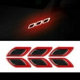 thumbnail image 5 of Car Reflective Trim Door Side Marker Stickers Car Door Edge Exterior Guard Stickers Accessories Set of 6, 5 of 5