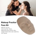 thumbnail image 3 of Tablero Facial De Práctica De Maquillaje, Juego Facial Portátil De Práctica De Maquillaje Para Salón De Belleza Para Principiantes En Cosmética, 3 of 7