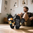 thumbnail image 4 of Funny Father Day Socks for Dad Father Grandpa Brother Men –Novelty Fathers Husband Birthday Gifts–Novelty Fun Crazy Silly Men Sock Christmas Stocking Stuffers, 4 of 7