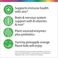thumbnail image 5 of Multivitamins for Kids with Prebiotics | Pineapple Orange Flavor | 120 Chewable Tablets | by Rainbow Light, 5 of 9