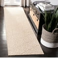 thumbnail image 2 of SAFAVIEH Palm Beach Stars Geometric Diamonds Sisal Runner Rug, Beige, 2' x 8', 2 of 7