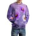 thumbnail image 5 of Vibrant Purple Floral Garden Men's Women New Sweatshirt Hoodie Men's Plus Size Sweatshirt Hooded Sweatshirt 3d Printed Street Men's Cloth, 5 of 6