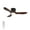 Black + Dark Walnut 1, variant on Living Room Lighting 52 Inch Ceiling Fan with Light, 3 Light Walnut Solid Wood Blades,Remote Control,6-speed Reversible DC Motor for Bed Room,Dining Room,Living Room.,Living Room Ceiling Lights