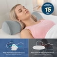 thumbnail image 5 of MOONORAH Cervical Neck Pillows for Pain Relief Sleeping, High Density Memory Foam Orthopedic Pillow, Ergonomic Roll for Support and Shoulder Relaxation, Neck and Spine Alignment in Bed, Office, 5 of 8