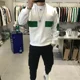 thumbnail image 2 of Ropa para hombre, sudadera con cuello redondo, sudadera para hombre, sudadera con cuello redondo empalmada blanca sin capucha, moda Harajuku, una pieza, novedad, 2 of 5