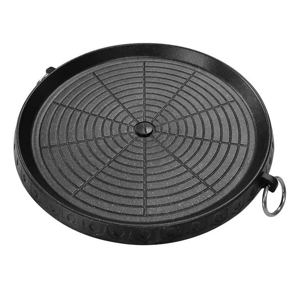 Sartén para parrilla de barbacoa de estilo coreano con superficie recubierta de Maifan, placa de barbacoa antiadherente sin humo para parrilla interior y exterior
