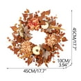 thumbnail image 3 of YIKA Halloween Decoration Halloween White Pumpkin Hydrangea And Berry Wreath Spooky And Elegant Decorative Piece F3Halloween Yard Decor, 3 of 9