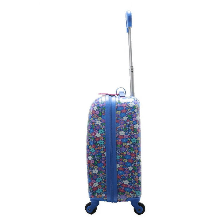 CRCKT 21-inch Flower Power Hardside Carry-On Kids Luggage With