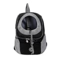 thumbnail image 1 of Travel Pet Dog Carrier Puppy Travel Mesh Backpack Front Portable Shoulder Bag FII, 1 of 3