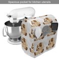 thumbnail image 2 of Dog Lover Stand Mixer Cover, Stuffed Toy Design Plaything Digitally Composed Animal Sitting Position, Kitchen Appliance Organizer Bag Cover with Pockets, 5 Quarts, Beige Brown, by Ambesonne, 2 of 4