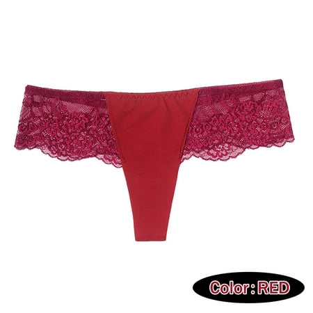 

kpoplk Panties For Women Women s Bikini Panties Cotton Underwear Plus Size High Cut String Ladies Underwear()
