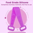 thumbnail image 5 of VONTER Silicone Back Scrubber for Shower - 30" Extra Long Large Body Scrubbers for Men&Women, Exfoliating Massage Bath Body Brush, Reduce Cellulite, Improve Circulation, Boost Energy-Purple, 5 of 7