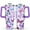 Colorful Purple Flowers, variant on Colorful Pineapple 40 Oz Tumbler with Handle Lid and Straw, Stainless Steel Double Walled Vacuum Insulated Cup, Cute Anniversary Wedding Birthday Gifts Tumbler for Women Men Friends Outdoor Indoor