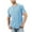 Light Blue, variant on Men's Short Sleeve Basic T-Shirts Casual Crew Neck Summer Tops