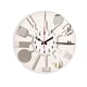 thumbnail image 1 of Reloj de pared acrílico silencioso con números arábigos, decorativo para el comedor. Plata, 1 of 9
