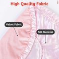thumbnail image 5 of Portable Drawstring Cosmetic Bag Pink Lazy Travel Cosmetic Bag Large Makeup Bag with Cute Bunny Ears for Kids Women Girls, 5 of 5