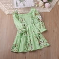 thumbnail image 2 of Edvintorg 3-8Years Dress for Kids Girl Long Sleeve Spring Summer Flower Girl Dresses Children's Girls Princess Dress Vestido, 2 of 4